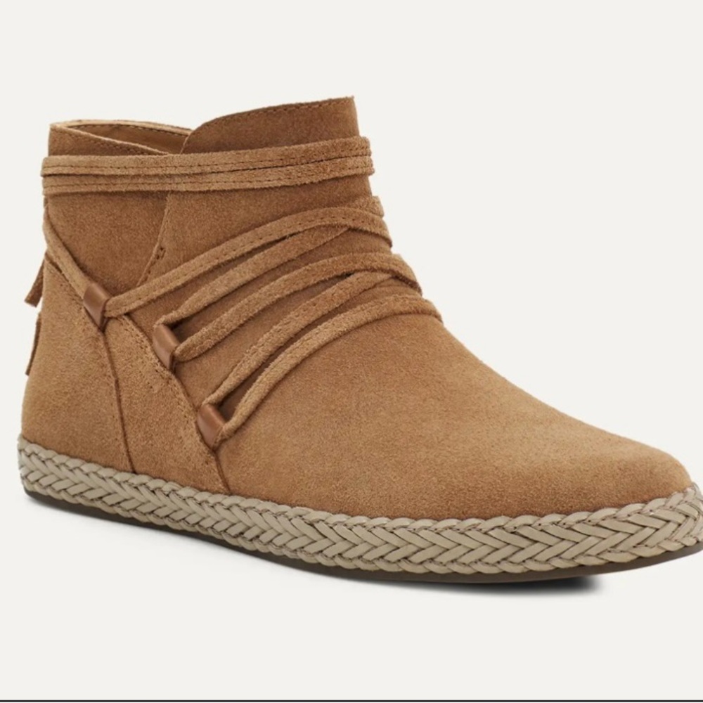 UGG Tan Espadrille Shoes/Booties Sleek Minimalist Design